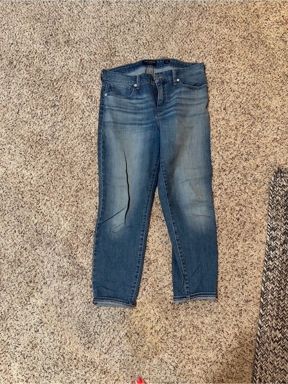 Lucky Brand Medium Blue Ankle Crop Jeans